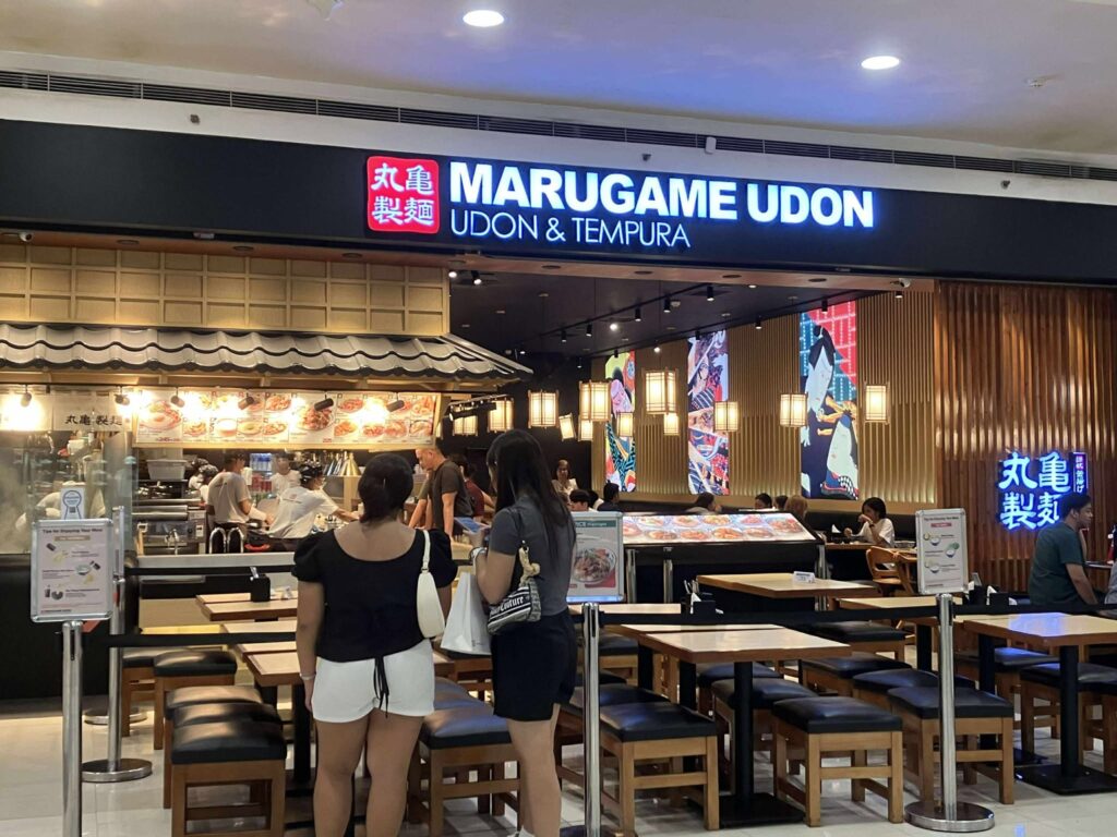 SMクラークのフードエリアに出店している丸亀製麺