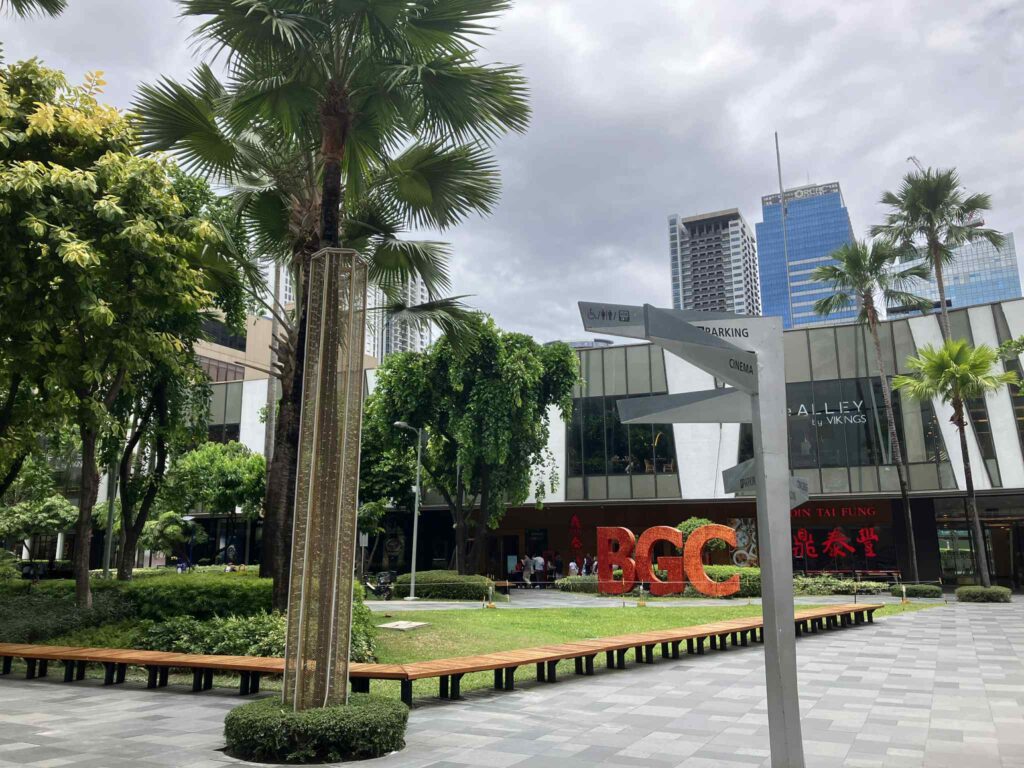 マニラのボニファシオ・グローバルシティ（BGC）の街並み
