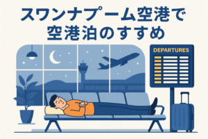 スワンナプーム空港で空港泊のすすめ 〜深夜到着組の強い味方〜