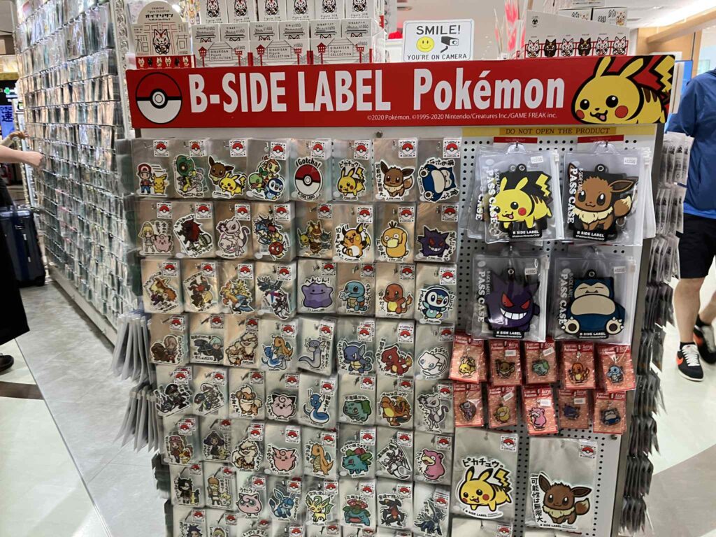成田空港第2ターミナルのB-SIDE LABELポケモングッズ