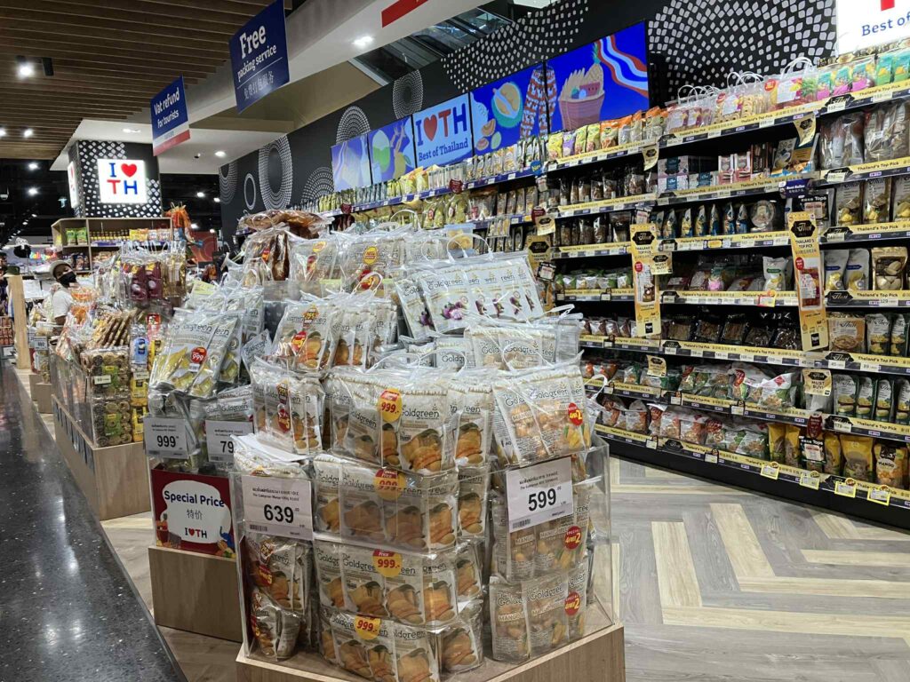 I♡THコーナー|パタヤTopsの観光客向けお土産陳列