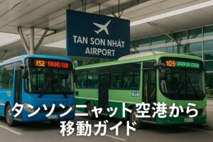 【2025年最新】タンソンニャット空港バス徹底解説|152番(T1/T2)・109番(T3発着)と市内移動手段の比較