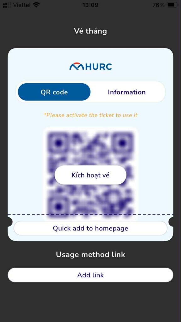 ホーチミンメトロのQRチケット例|スマホ画面を改札でスキャンして乗車