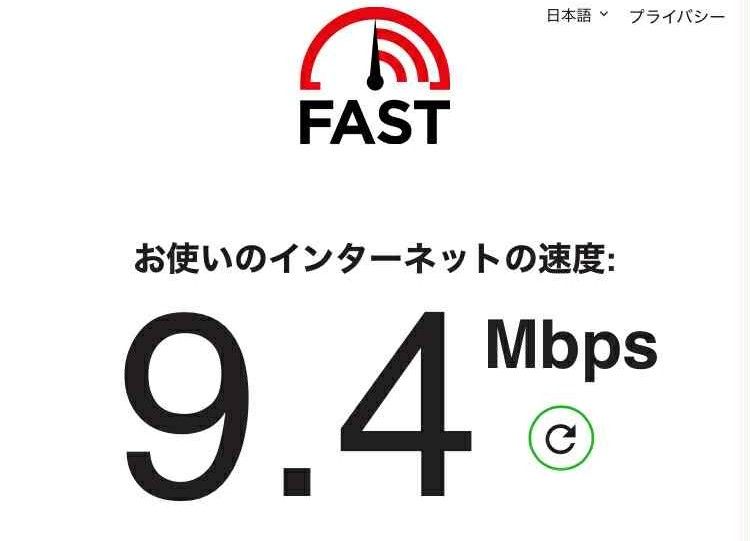 駅構内で使える無料Wi-Fiの速度テスト結果。