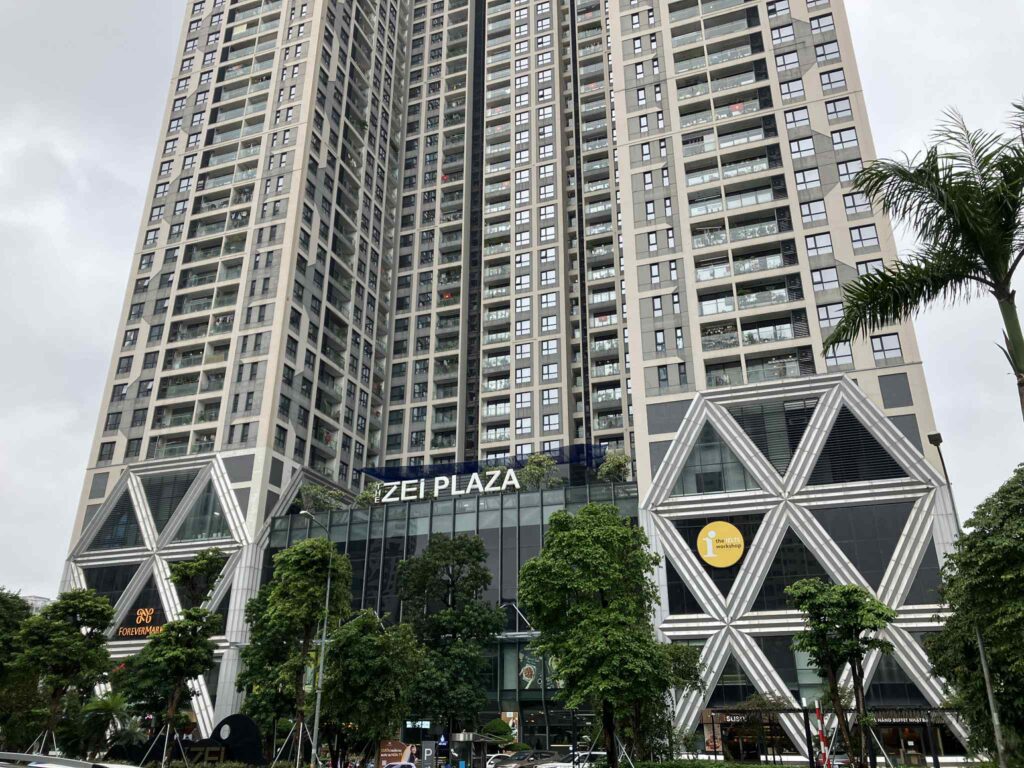 ハノイメトロ3号線 Le Duc Tho駅周辺 ZEI Plaza高層ビル