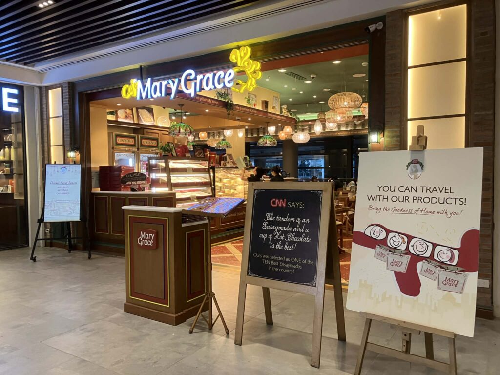 NAIAターミナル3 Level2に移転したMary Graceの店舗外観