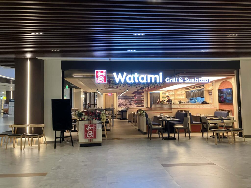 NAIAターミナル3 Level2フロアにある和民（Watami）店舗外観