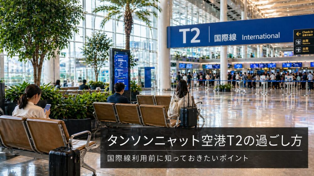 タンソンニャット空港T2の過ごし方｜国際線利用者が知っておきたい判断ポイント