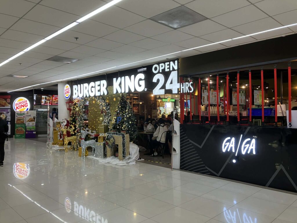ドンムアン空港国内線ターミナルの24時間営業Burger King