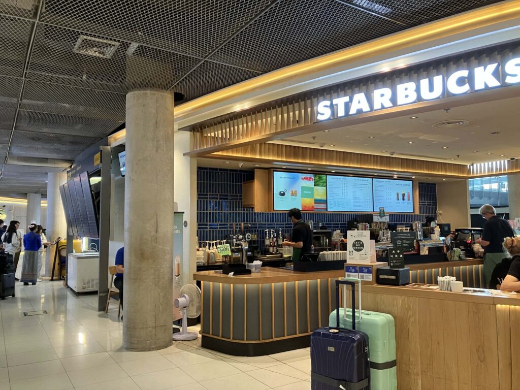 スワンナプーム空港3階にあるスターバックス