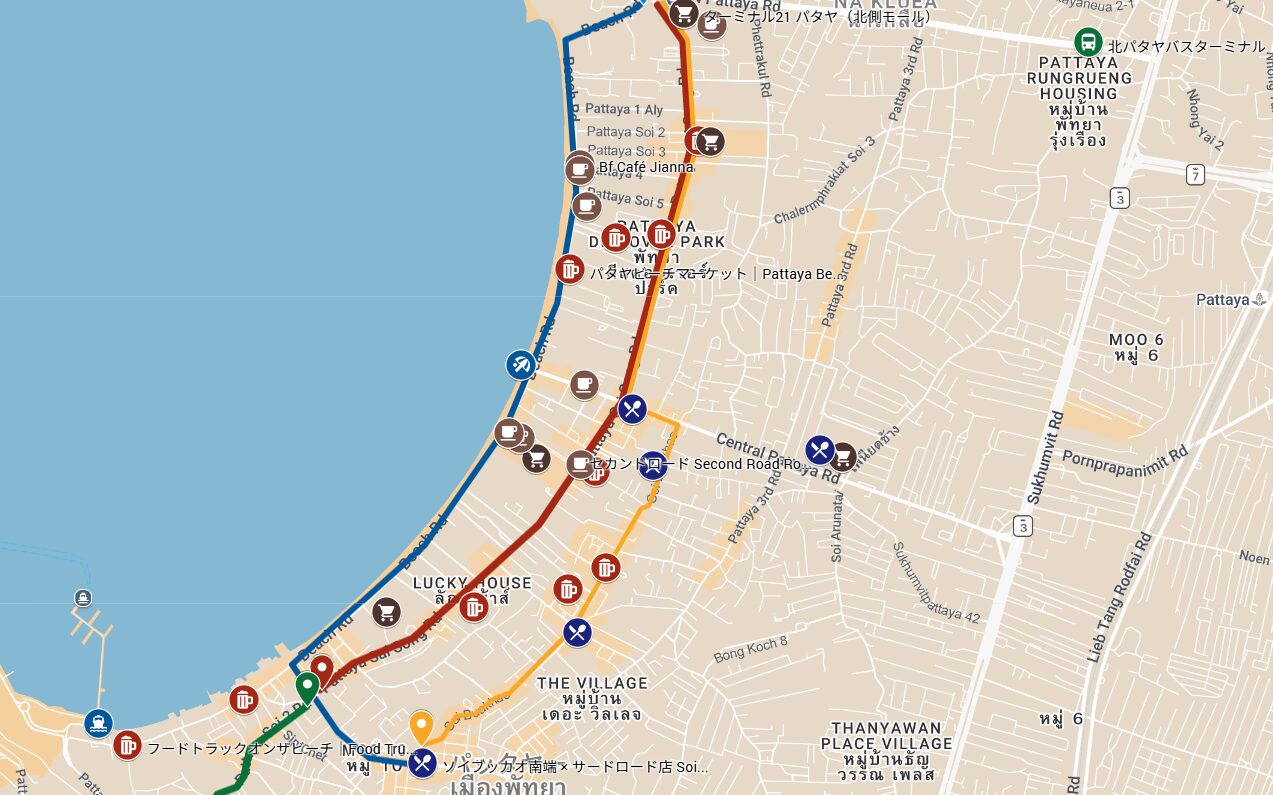 パタヤ完全マップ