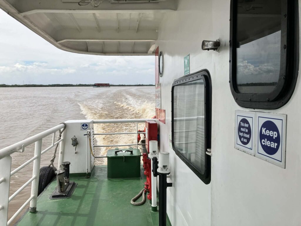 Greenlines高速フェリー後方デッキ