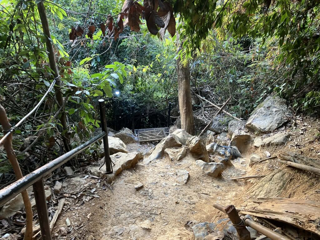 ナムサイビューポイント 下山ルートの様子