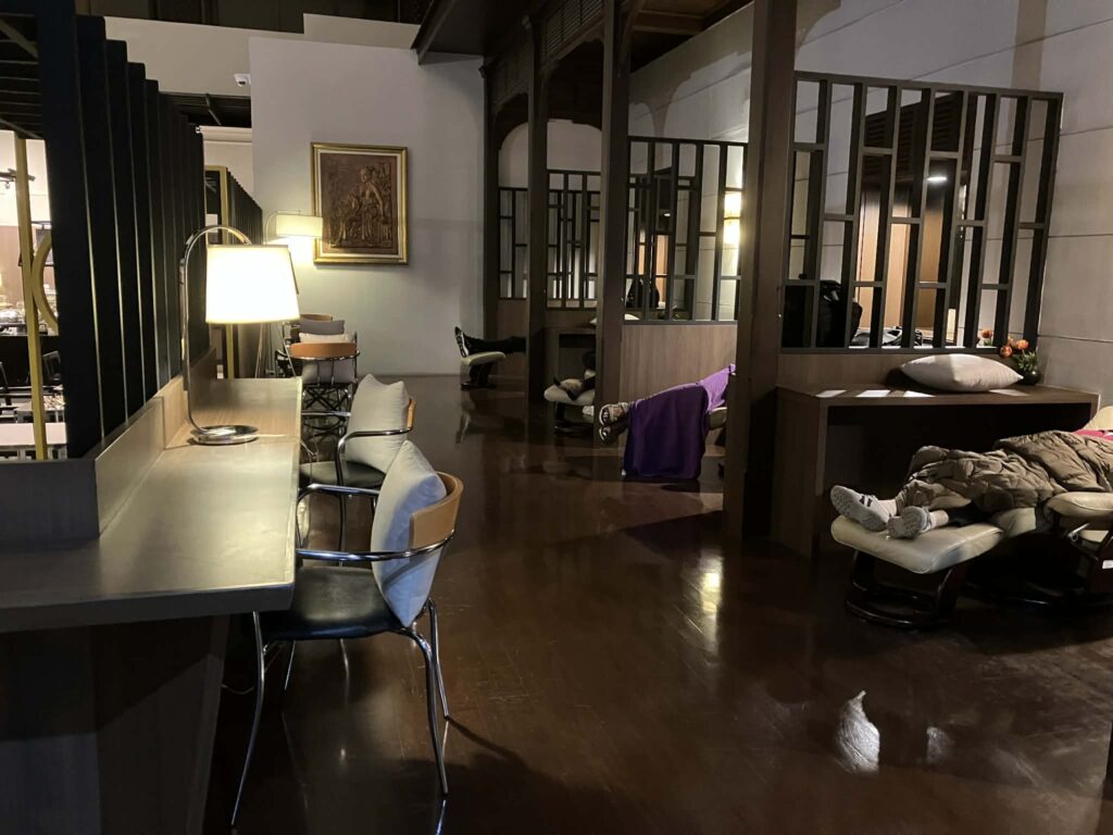 ドンムアン空港ミラクルラウンジ2の仮眠スペース