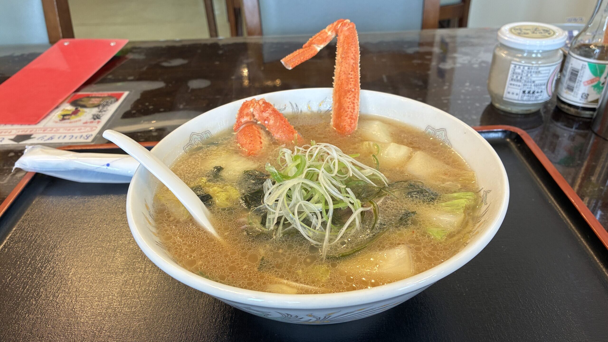 襟裳岬で食べた蟹ラーメン