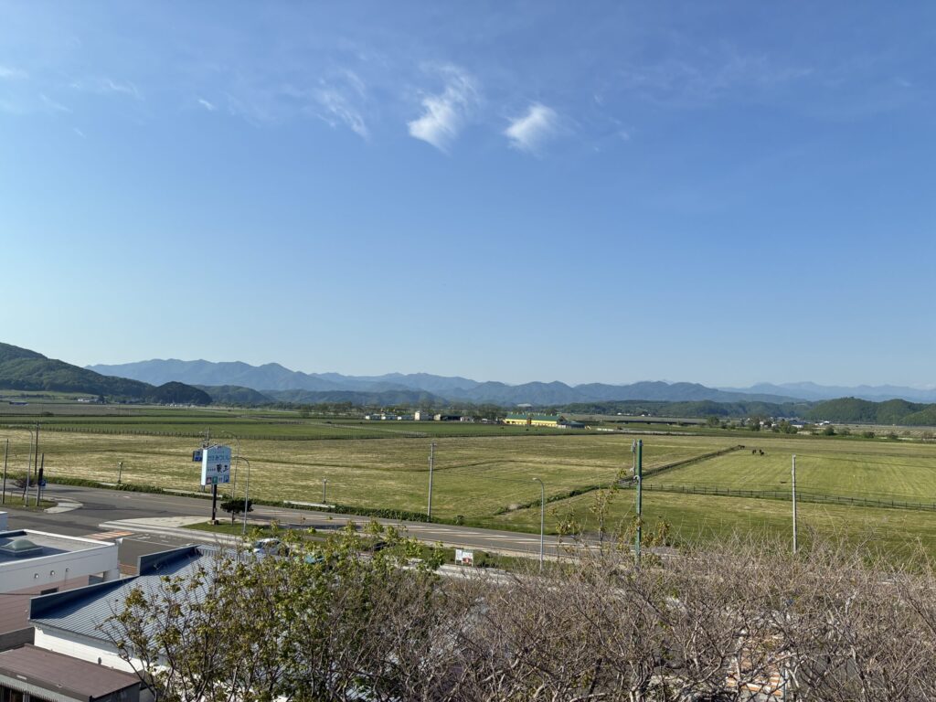 道の駅みついし展望スペースから見た日高山脈