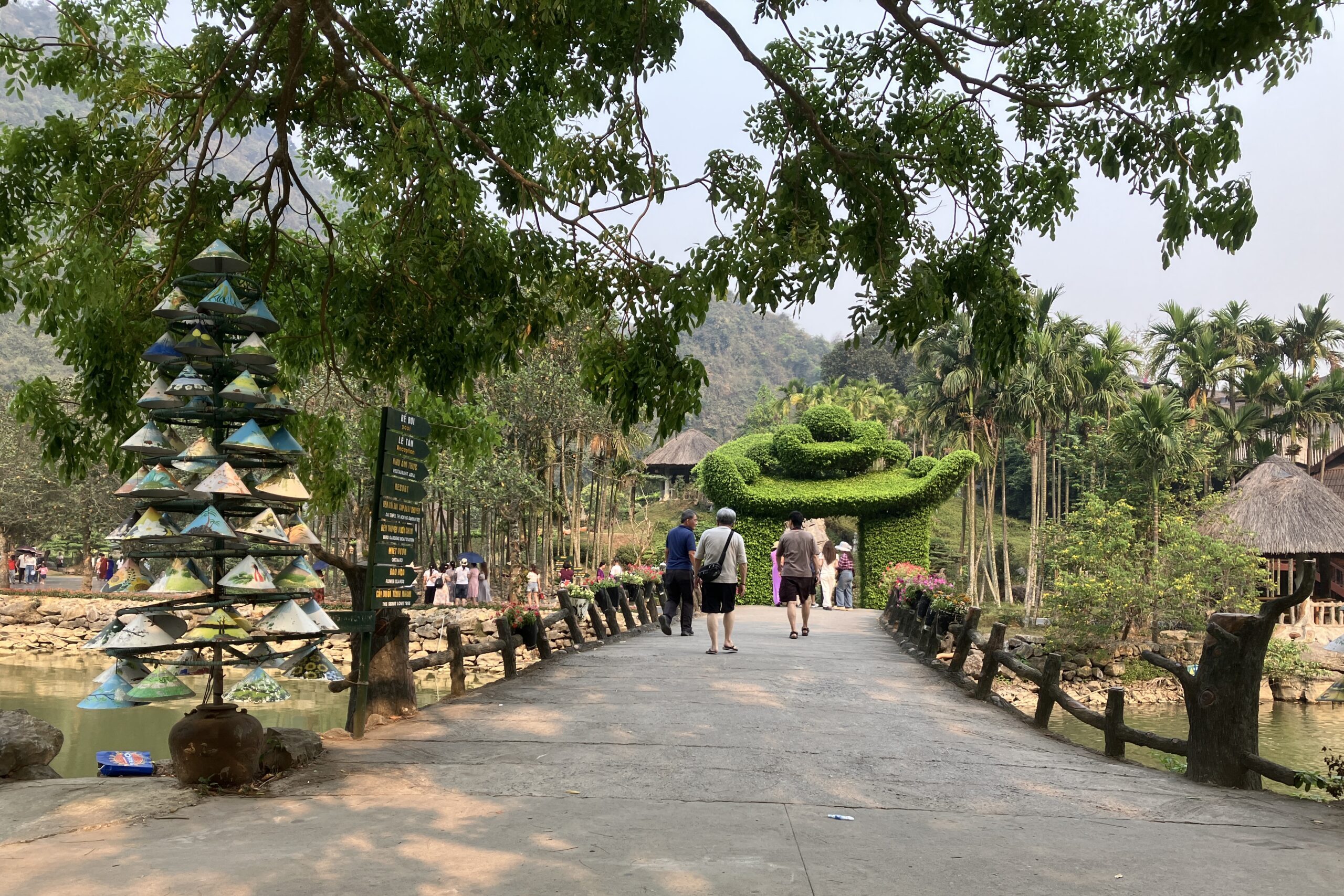 Thung Nham園内の遊歩道