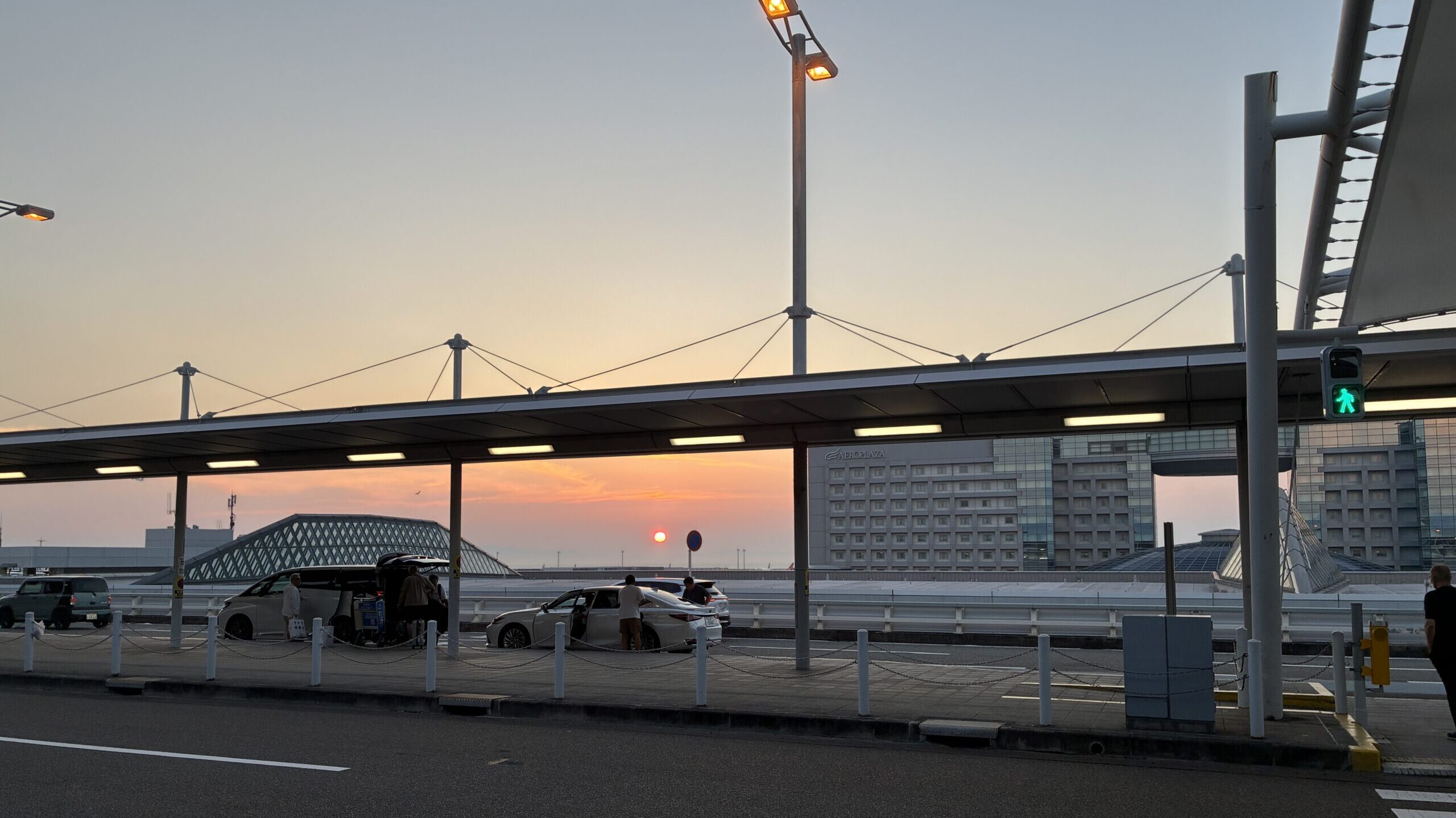 関西空港の夕日
