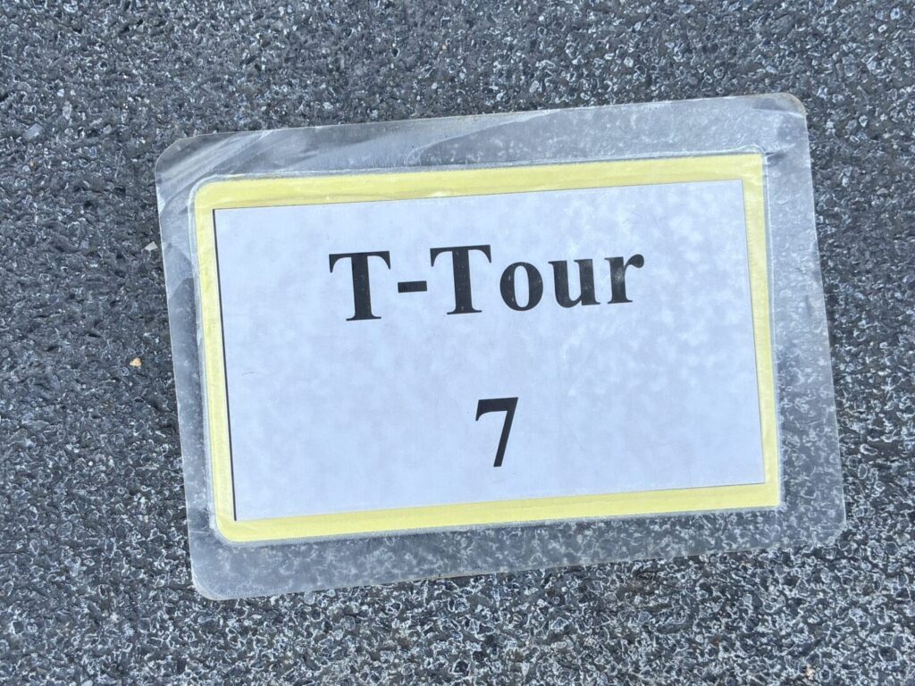 T Tourのロットゥー乗車時に渡された番号札